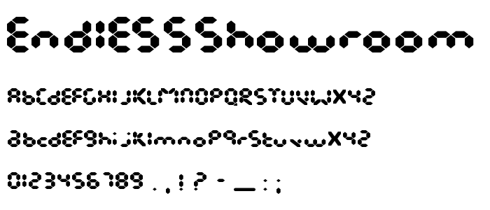 EndlessShowroom  Black font
